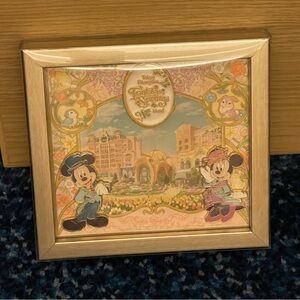 Tokyo Disney Resort Framed Pin Badge Set Mickey Minnie Fantasy Springs Hotel